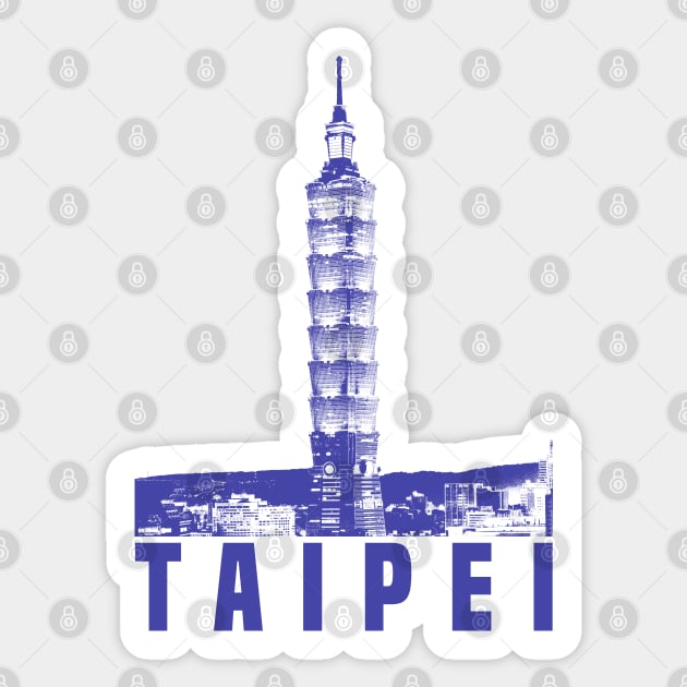 Taipei Sticker by Den Vector